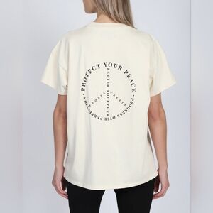 NWT Brunette The Label Protect Your Peace Boxy Tee Size 4XL/5XL Oversized
